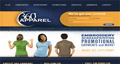 Desktop Screenshot of 360-apparel.com